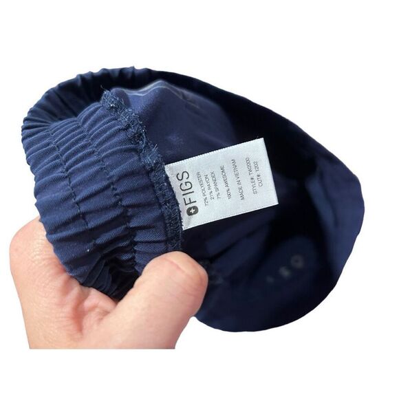 Figs Yola Medical Stretch Drawstring Pull-On Skinny Scrub Pants Navy Blue Sz XS - Picture 5 of 14